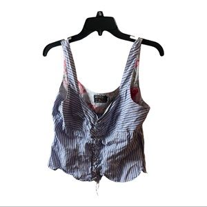 American Living Lace Up womens shirt